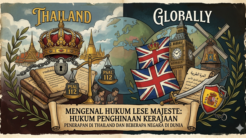 ​Mengenal Hukum Lese Majeste yang Diterapkan di Thailand dan Beberapa Negara di Dunia