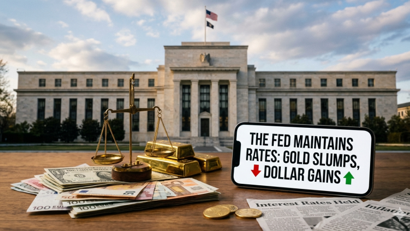 Dampak Kebijakan The Fed Bikin Harga Emas Terperosok Dolar AS Capai Level Tertinggi dalam Setahun
