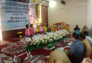 Koramil Jongkat Hadiri Pelepasan Siswa PAUD/RA Wajok Hilir