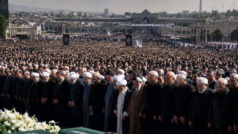 Merinding Lihat Lautan Manusia di Tehran Jelang Pemakaman Ali Khamenei