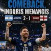 Argentina Comeback, Inggris Menangis