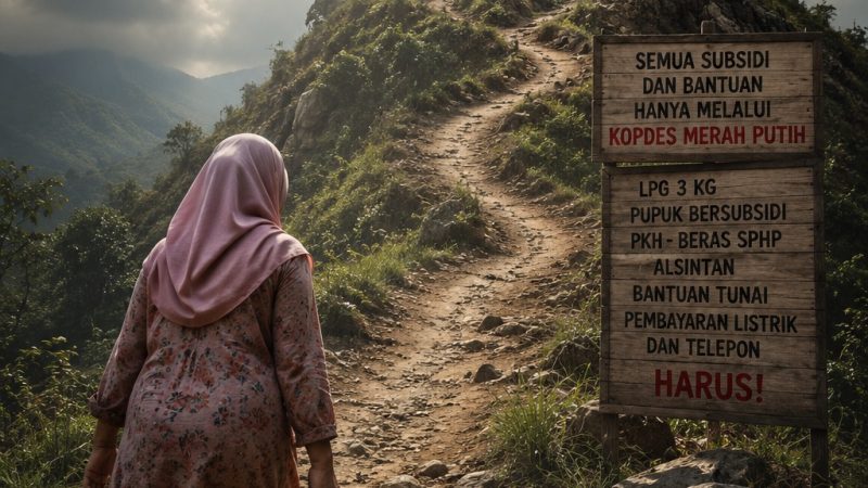 Cara Warga Desa “Dipaksa” Belanja ke Kopdes Merah Putih
