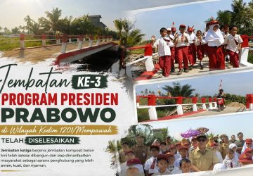 Pembangunan Jembatan Komposit Beton di Wajok Hilir Rampung, Kades: Terima Kasih Bapak Presiden