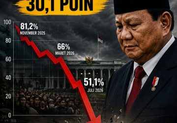 Kepuasan Publik pada Prabowo Anjlok 30,1 Poin, SMRC Salah Hitung Kali Ni..?