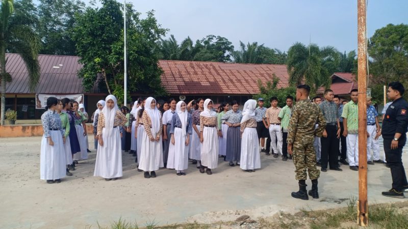 Sertu Kusmantoro Dampingi Seleksi Rekrutmen Paskibraka Kecamatan Anjungan