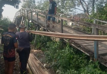 Jembatan Penghubung Jalan Nelayan di Sungai Bakau Kecil Mulai Dikerjakan