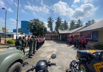 Koramil Sungai Kunyit Hadiri Apel Gelar Kesiapan Penanggulangan Kebakaran Hutan dan Lahan