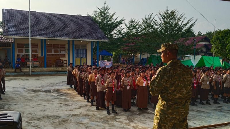 Koramil Toho Laksanakan Kegiatan Orientasi Dasar Pramuka bagi Siswa-Siswi Baru
