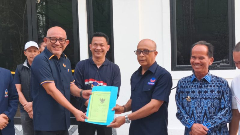Bupati Gregorius Hadiri Peresmian Kantor DPD Partai Nasdem, Pastikan Kompak dengan Wabup Sintang