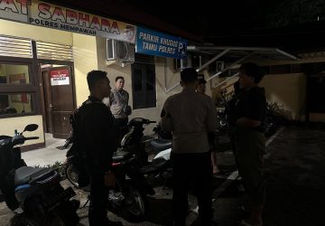 Polres Mempawah Tertibkan Pemuda Nongkrong Larut Malam dan Sita Enam Knalpot Brong