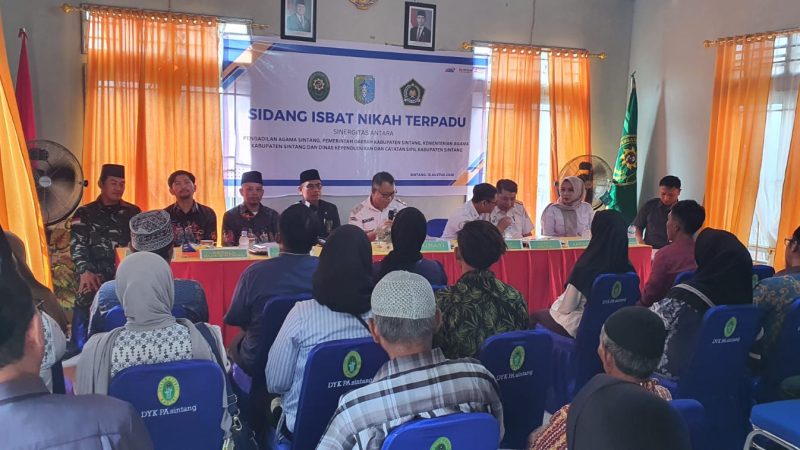 Pemkab Sintang Dukung Sidang Terpadu Itsbat Nikah untuk Kepastian Hukum dan Administrasi Kependudukan
