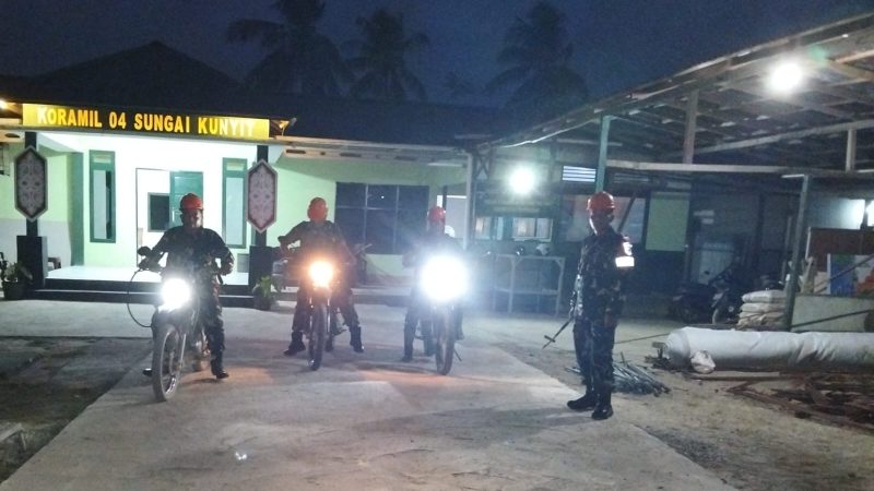 Koramil Sungai Kunyit Tindaklanjuti Laporan Hotspot di Desa Bukit Batu