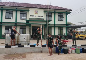 Kemarau Panjang, Kodim Mempawah Perluas Penyaluran Air Bersih